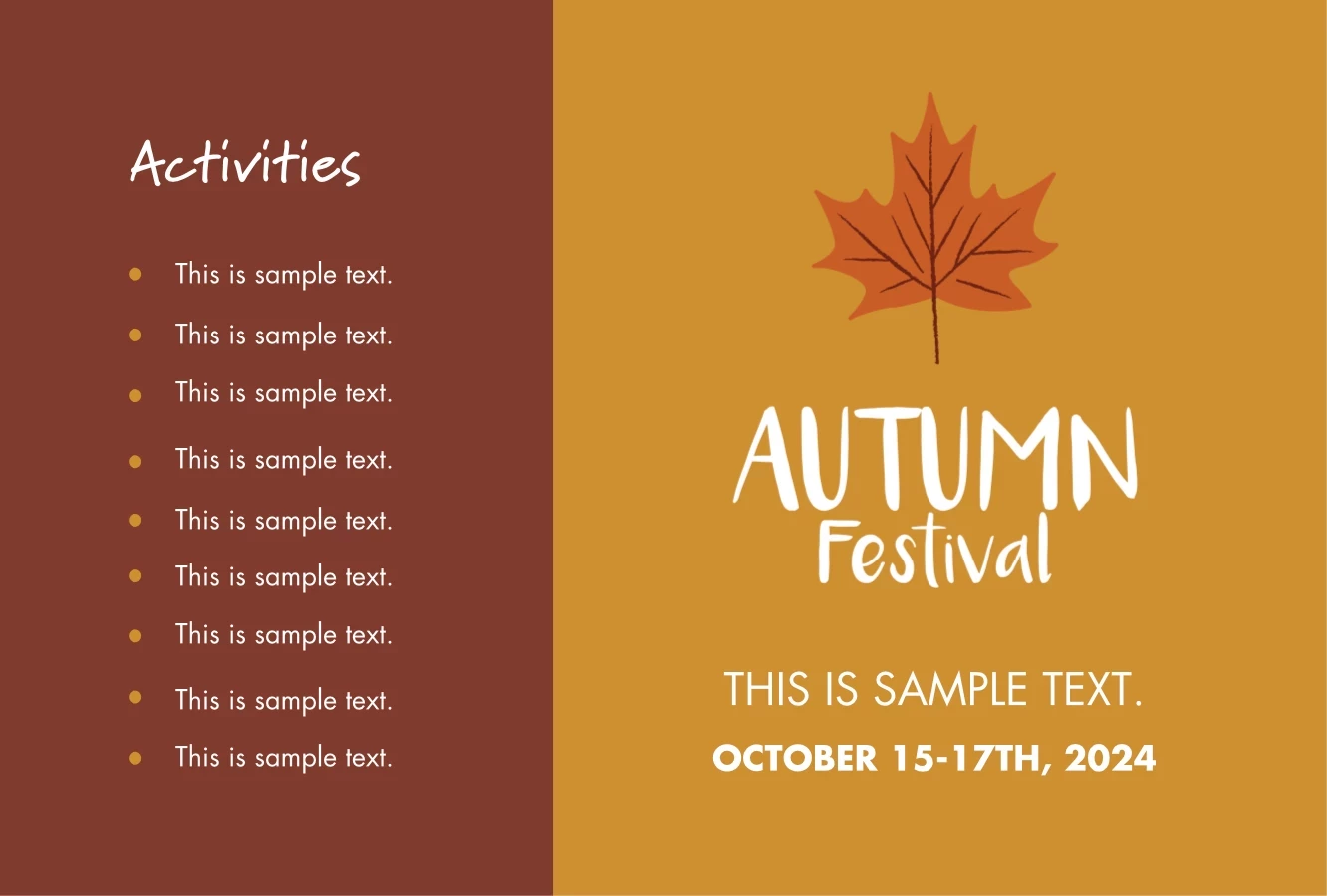 Maple Leaf Autumn Fest