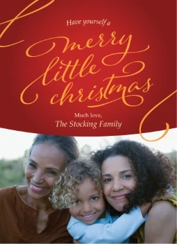 Fancy Script Merry Little Christmas