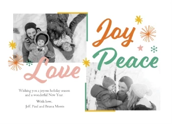 Joy Peace Love Lettering