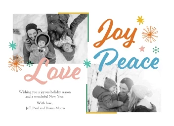 Joy Peace Love Lettering