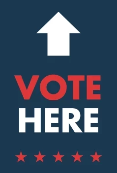 Vote Here Arrow