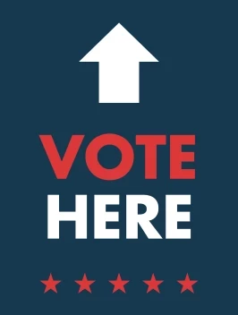 Vote Here Arrow