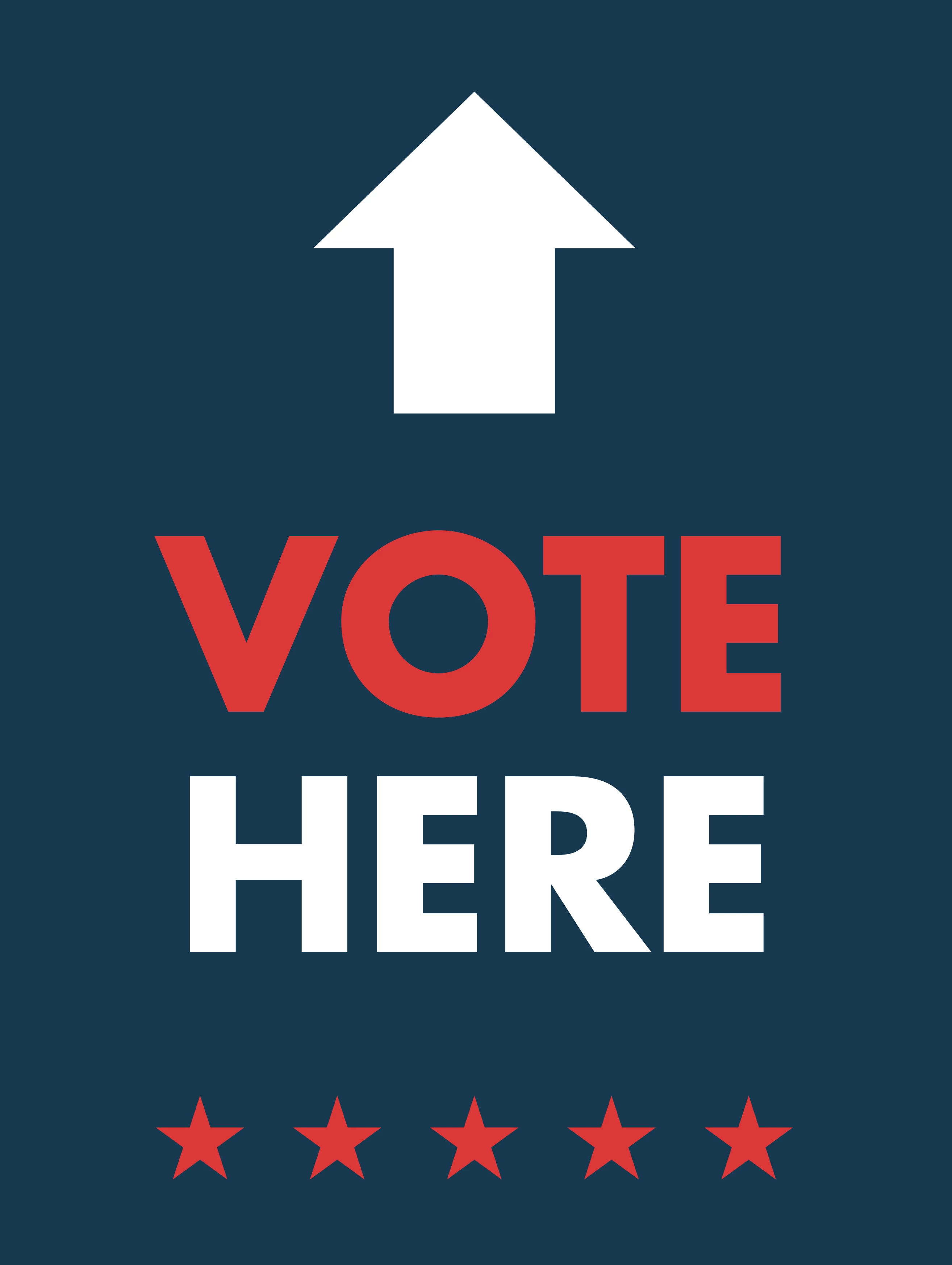 Vote Here Arrow
