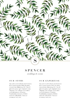 Painted Leaves Wedding Planner