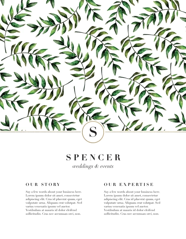 Painted Leaves Wedding Planner