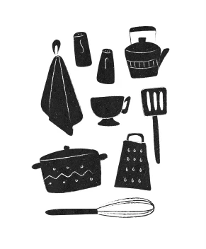 Kitchen Utensils Texture