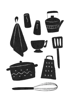 Kitchen Utensils Texture