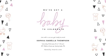 Baby Icons Triangles Girl