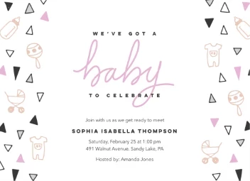Baby Icons Triangles Girl