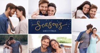 Seasons Lettering and Snow