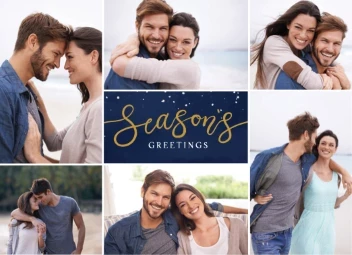 Seasons Lettering and Snow