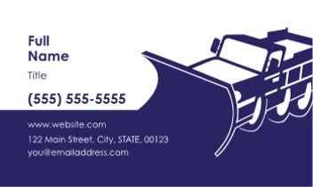 Snow Plowing Car Illustration