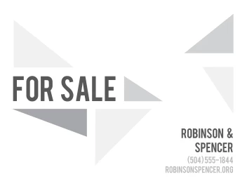 For Sale Grey Triangles