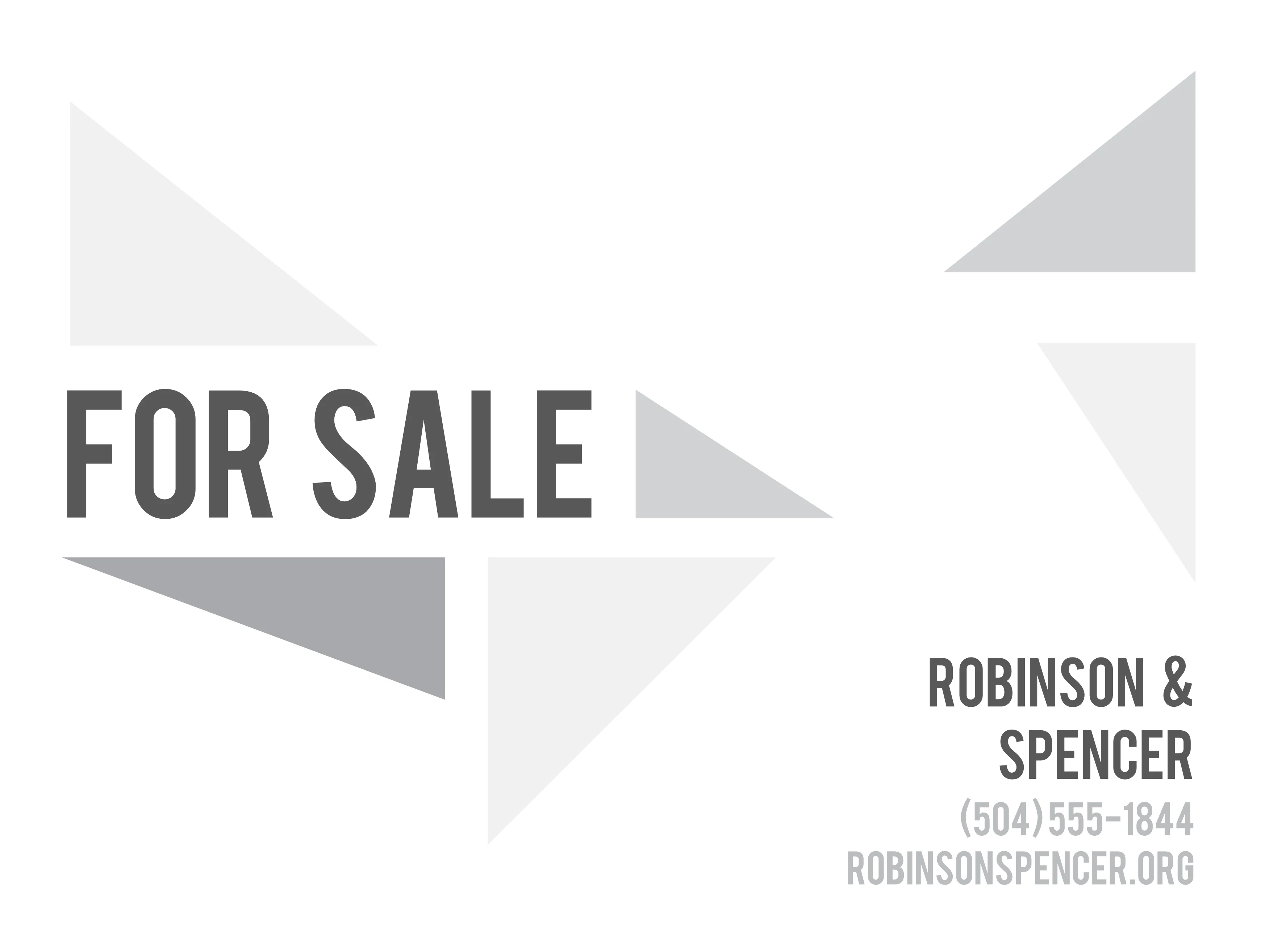 For Sale Grey Triangles