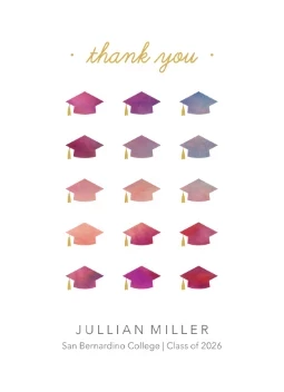 Graduation Caps Thanks