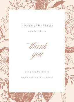 Delicate Flowers Thank You