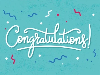 Swirl Text Congrats