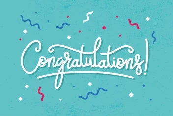 Swirl Text Congrats