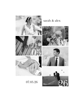 Stacked Squares Date