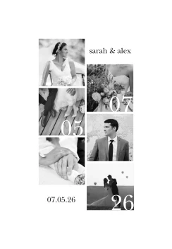 Stacked Squares Date