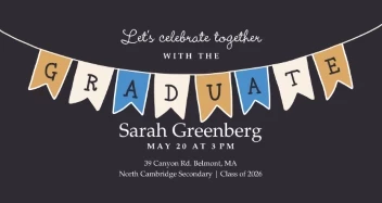 Graduate Bunting Banner