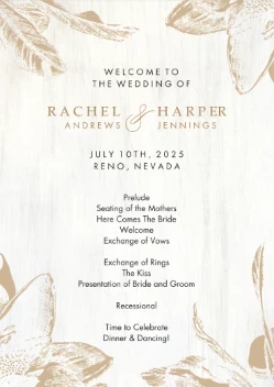 Brushed Wood Flowers Programs