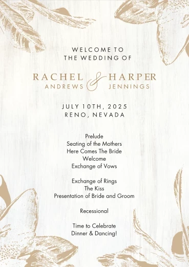 Brushed Wood Flowers Programs