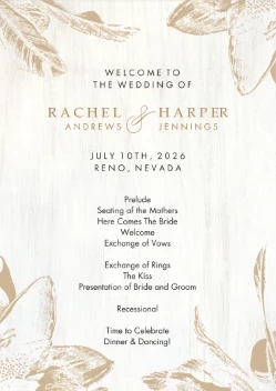 Brushed Wood Flowers Programs