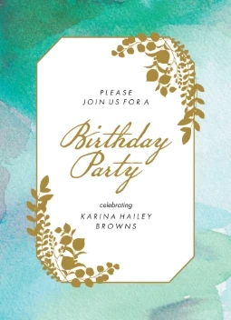 Watercolor Elegant Flowers