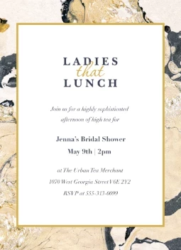 Classic Marble Invitation