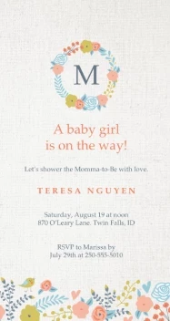 Floral Monogram Textures