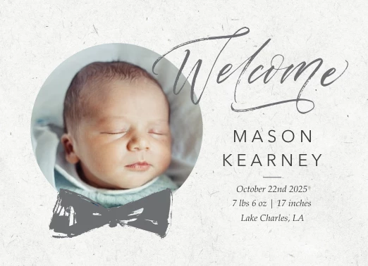 Bowtie Welcome Boy