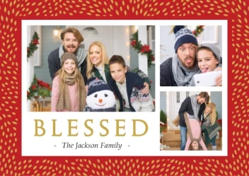 Wrapping Paper Effect Blessed