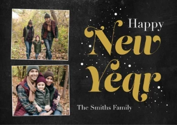 Fancy Font Happy New Year