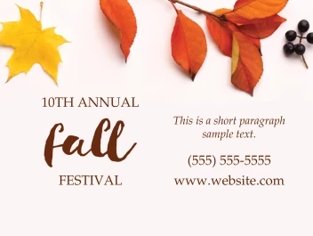 Fall Foliage Festival