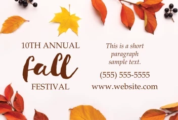Fall Foliage Festival