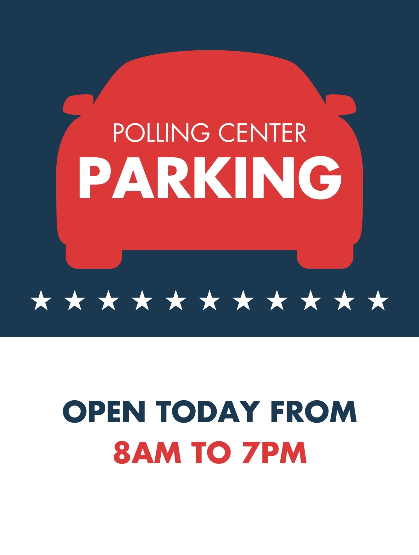 Polling Center Parking
