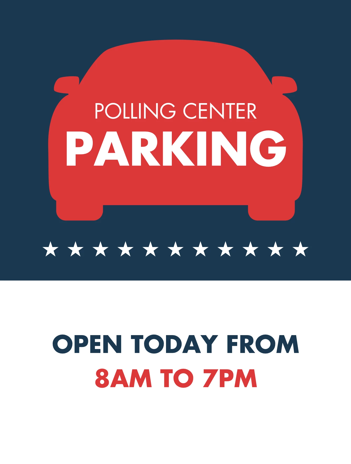 Polling Center Parking