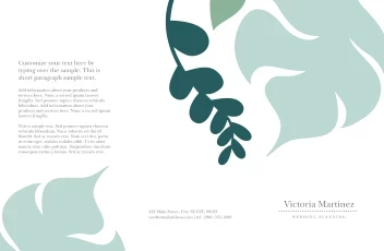 Floral Pattern Wedding Planner