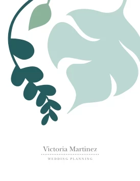 Floral Pattern Wedding Planner