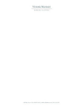 Floral Pattern Wedding Planner