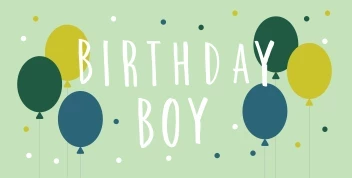 Balloon And Dots Boy