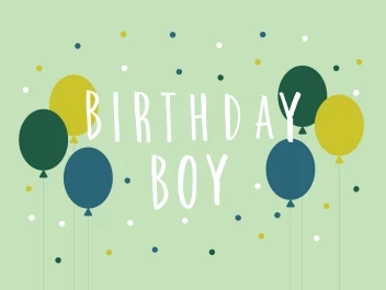 Balloon And Dots Boy