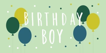 Balloon And Dots Boy