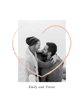 Simple Golden Heart Line