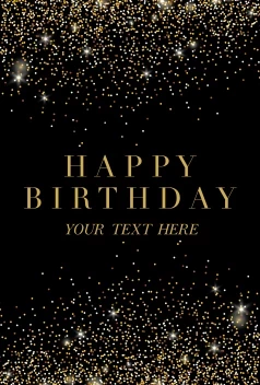 Glitter Classic Birthday