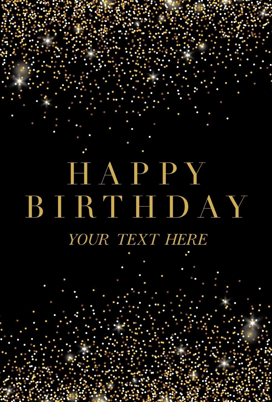 Glitter Classic Birthday