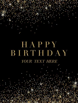 Glitter Classic Birthday