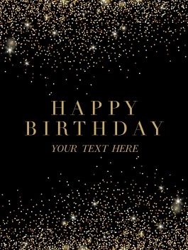 Glitter Classic Birthday