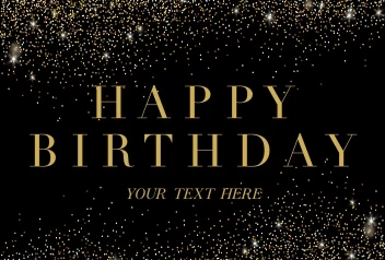 Glitter Classic Birthday